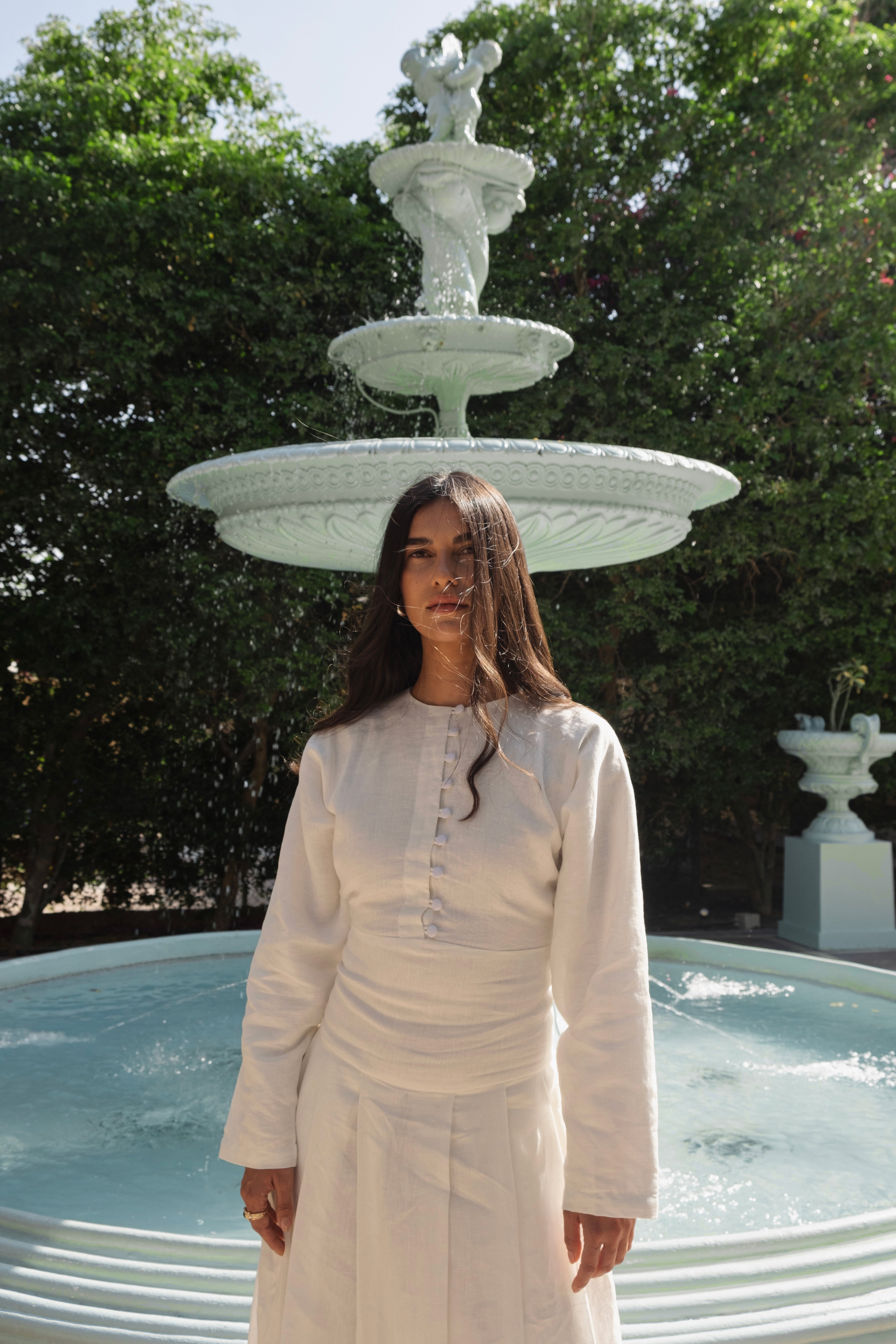 The Dana Dress-off white