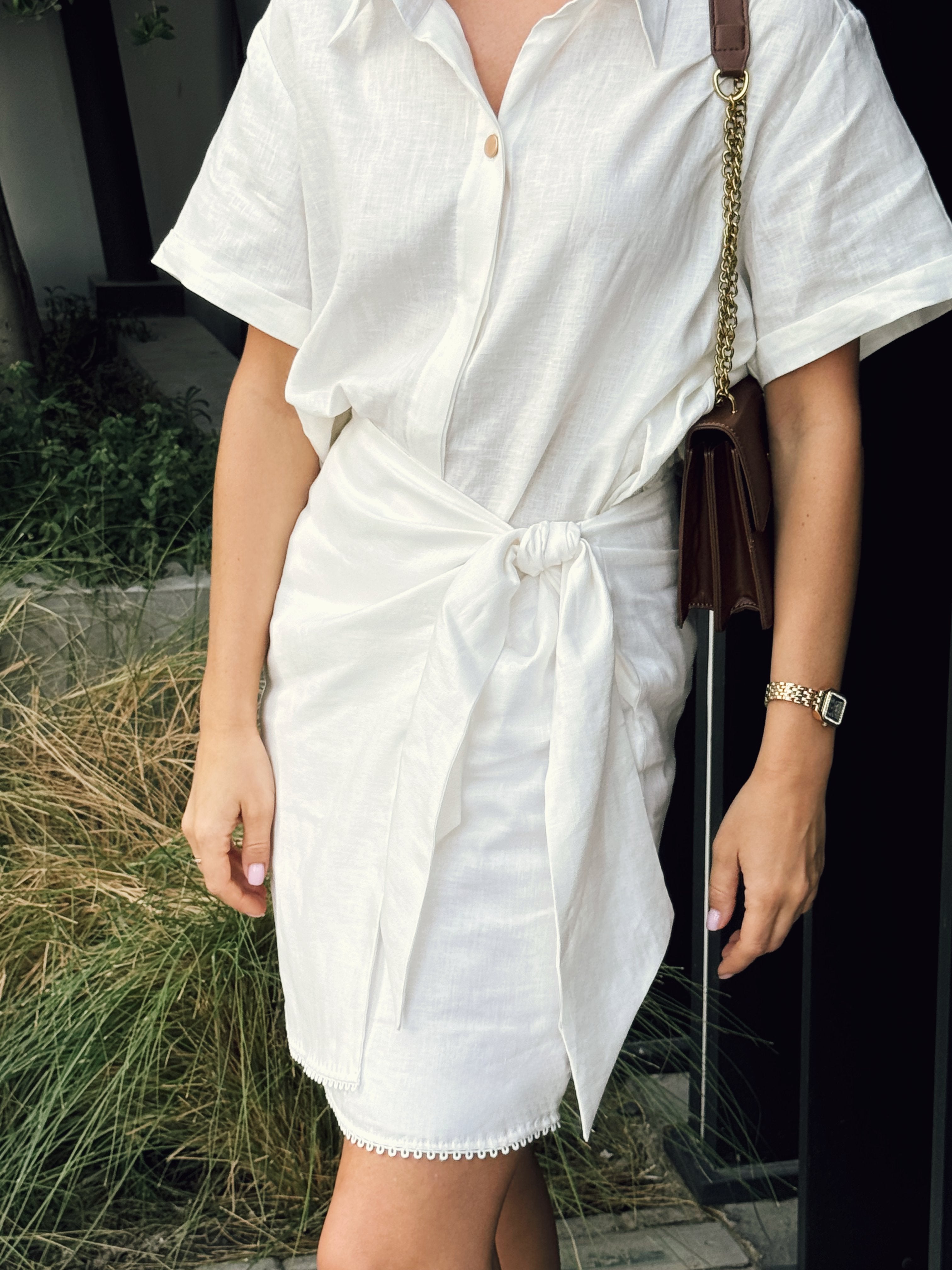 Luna wrap short skirt