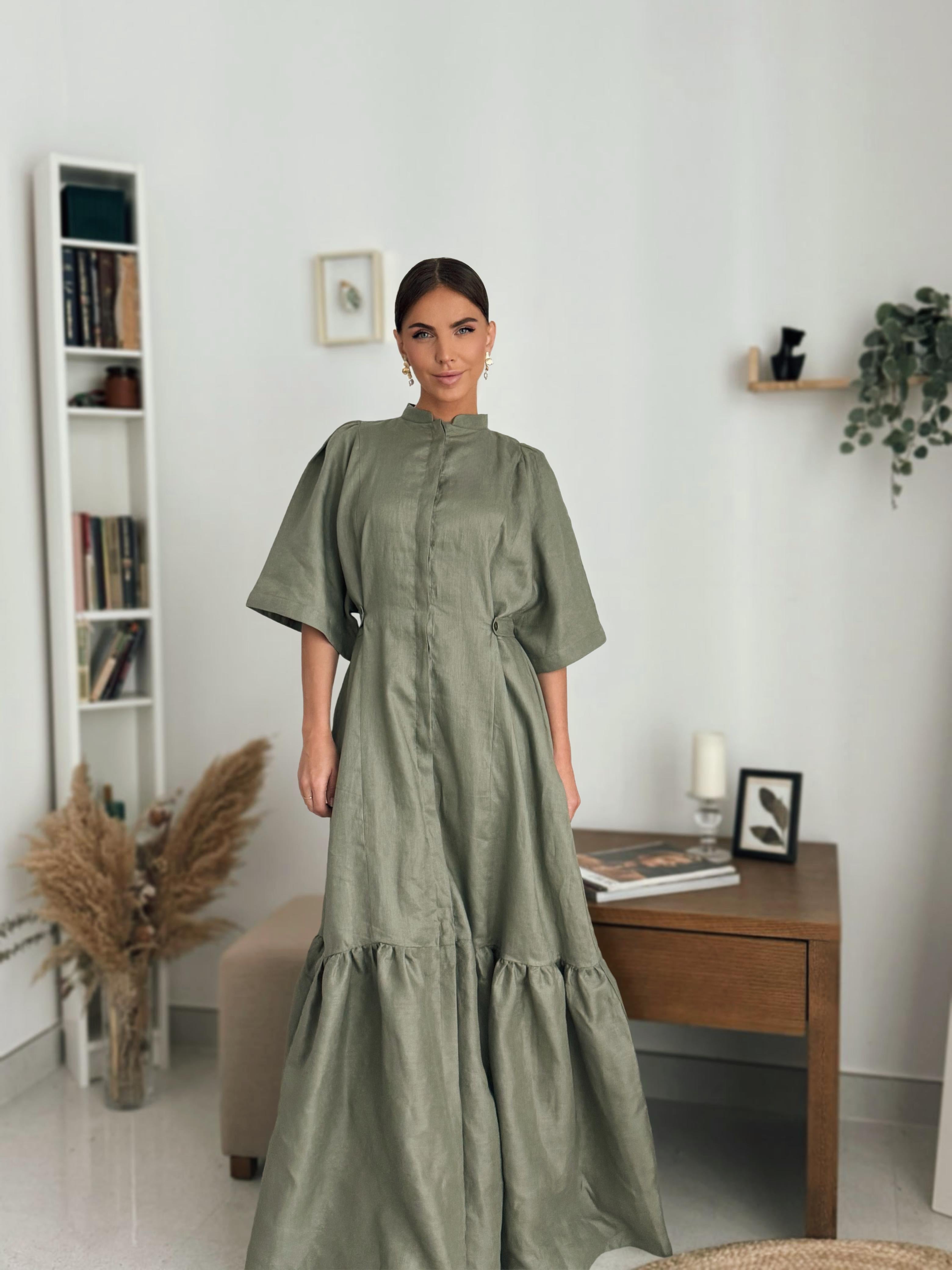 Olive Mist Maxi Dress