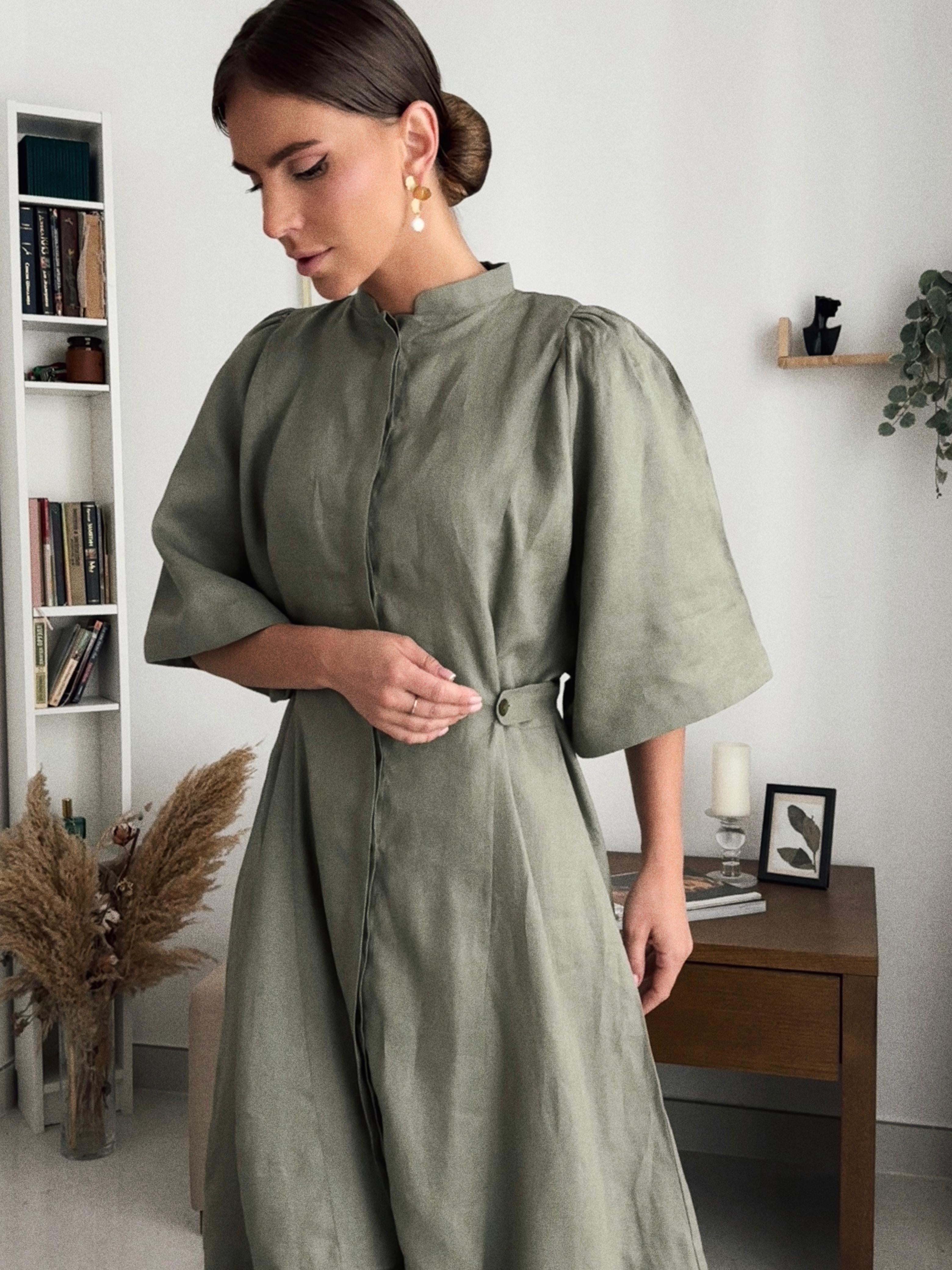 Olive Mist Maxi Dress