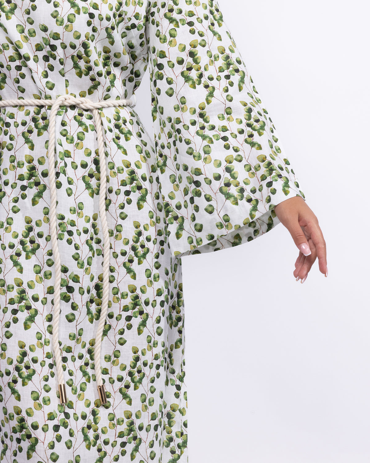 Mahaba Graceful Draped Sleeve Maxi Dress