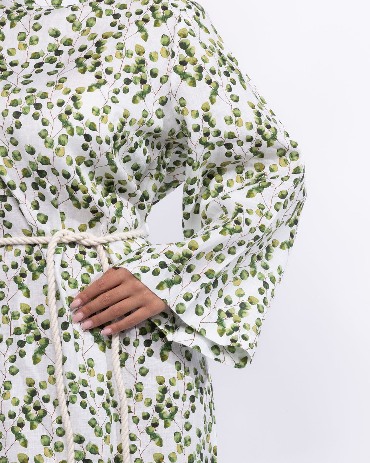 Mahaba Graceful Draped Sleeve Maxi Dress