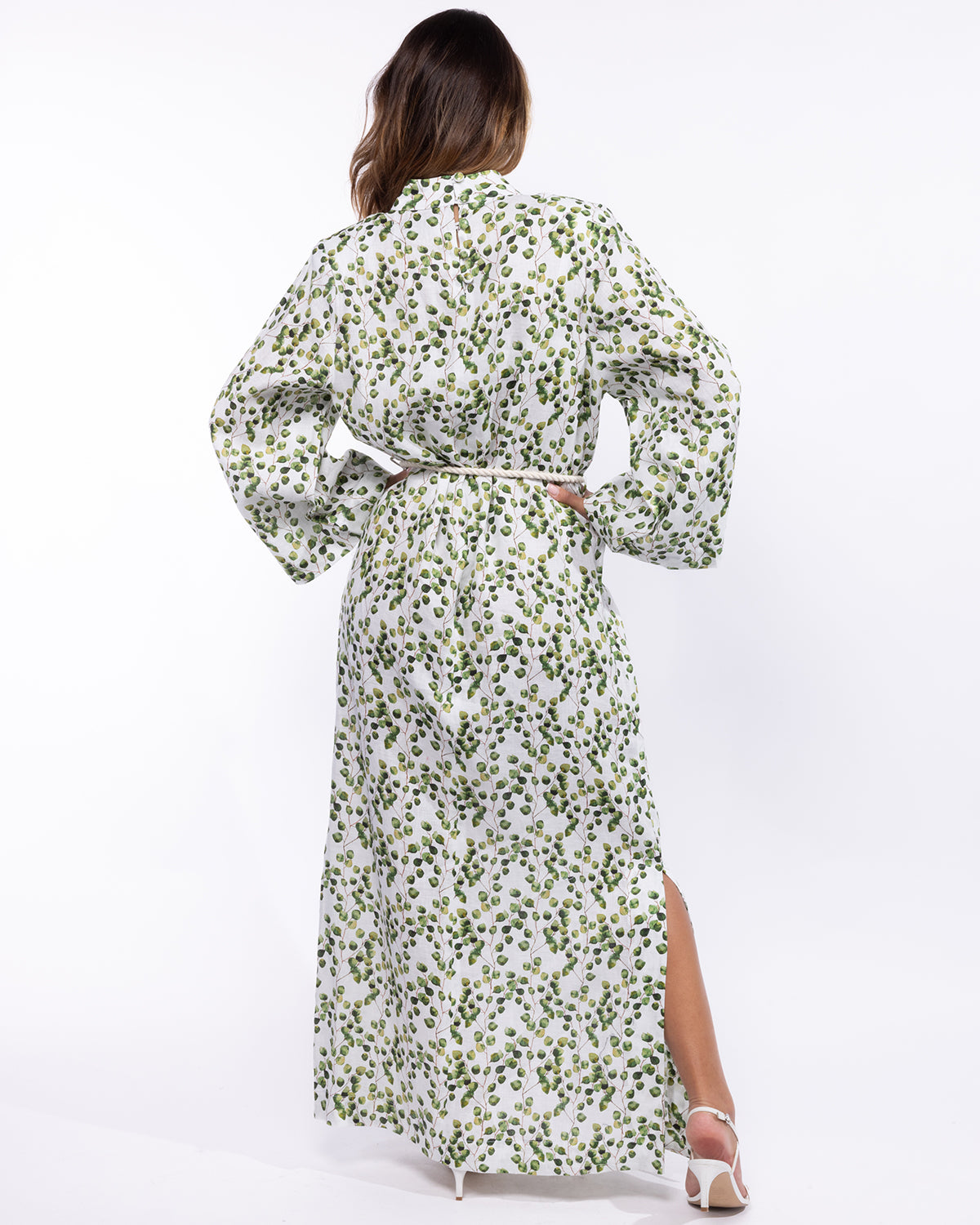 Mahaba Graceful Draped Sleeve Maxi Dress